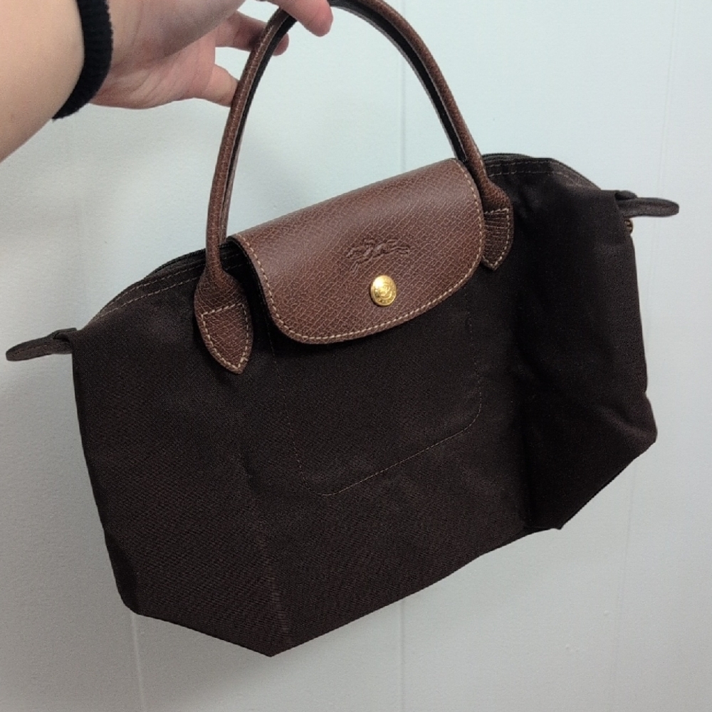 Longchamp Dark Brown Tote Bag